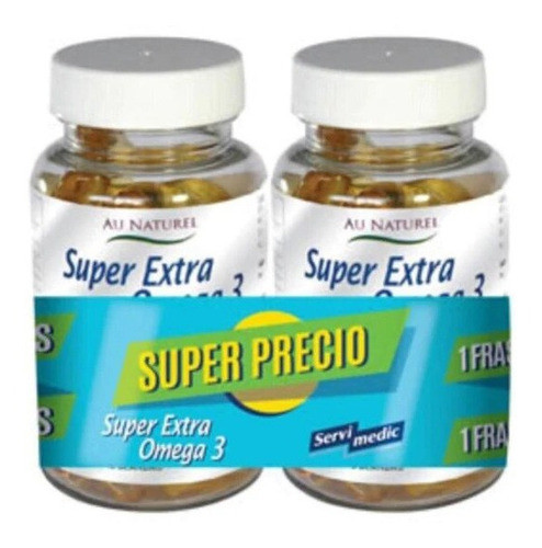 Super Extra Omega Servimedic® | Pack 2 Frascos X 30 Cáps. 0