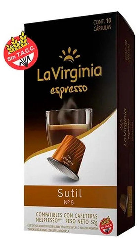 Café La Virginia Sutil N°5 X 3 Cajas. 0