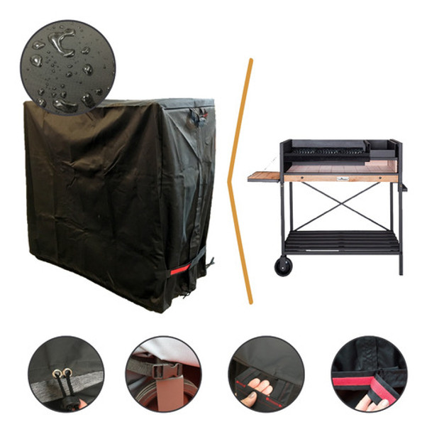 Funda Cubre Parrilla Campo 110x120x60cm Impermeable Tromen 0
