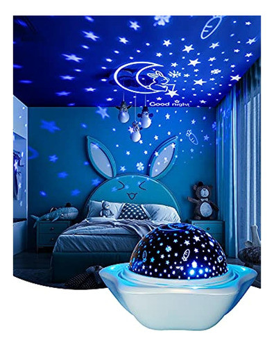 Luz Nocturna Para Niños, Proyector De Estrellas Con 6 Juegos 0