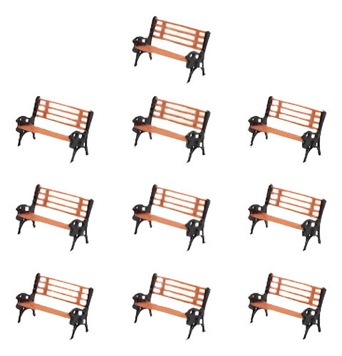 Yz87 10pcs Modelo Tren Ho Tt 1: 87 Banco Silla Sofá Diseño D 0