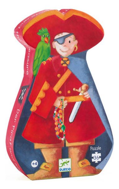 Puzzle El Pirata Y Su Tesoro 36 Piezas  Djeco 0