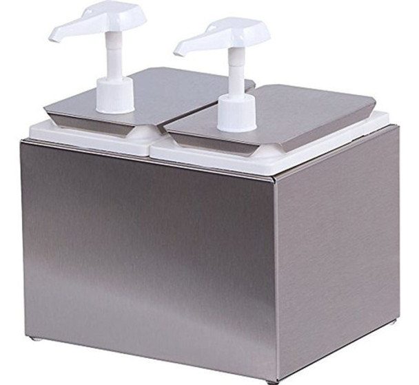 Estación De Bombeo Doble Condiment Carlisle 38502 Con 25 Tar 0