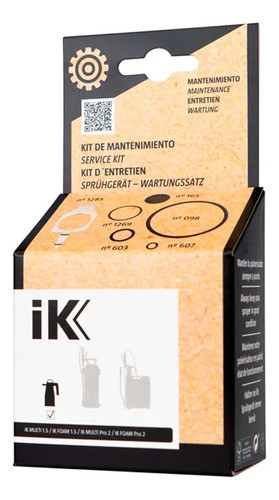 Ik Foam Kit De Mantenimiento Foam Ik 1.5 / 2 Oring Repuesto 0