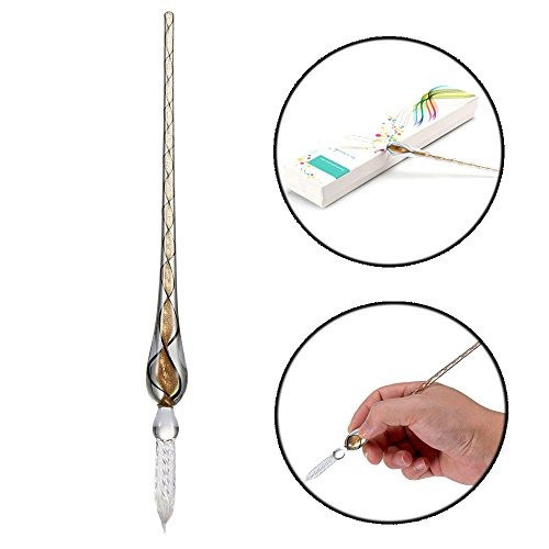 Dip Pen Set Eco-home Glass Dip Pen Cristal Hecho A Mano Firm 0