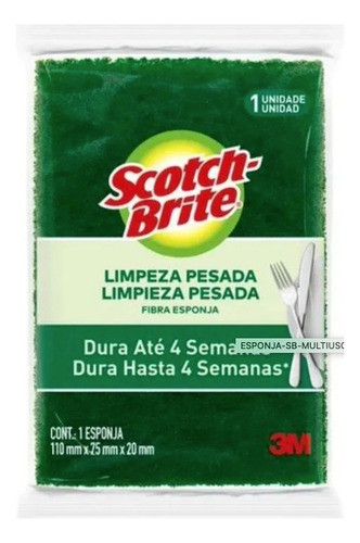 Fibra Esponja Cocina 3m Scotch Brite Pack X30 Unidades 0