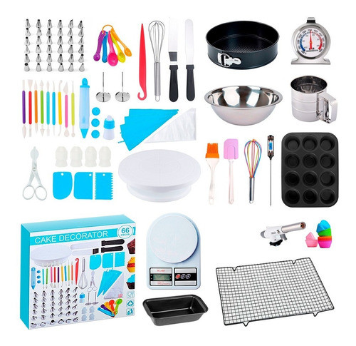 Set Repostería 105pcs Plato Giratorio Kit Pasteleria Complet 0