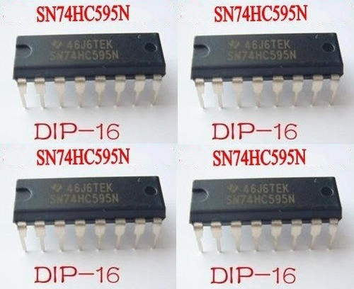 Pack X 5 Hc595 74595 Sn74hc595n 74hc595 Sr 8-bit Dip16 1-134 0