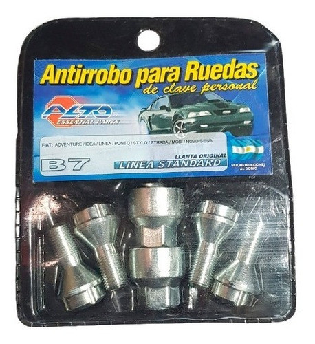 Juego De Tuercas  Antirrobo Fiat Cronos  Llanta Aleación 0