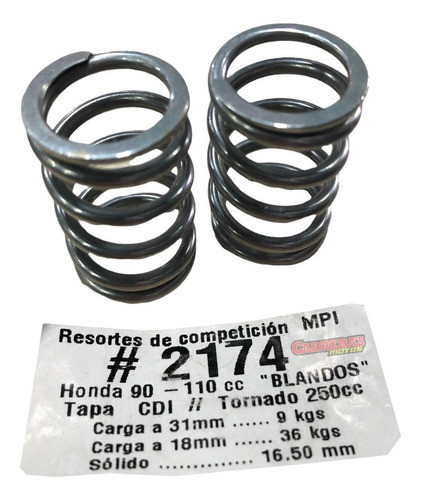 Resorte Mpi 110 Carga Blanda 0