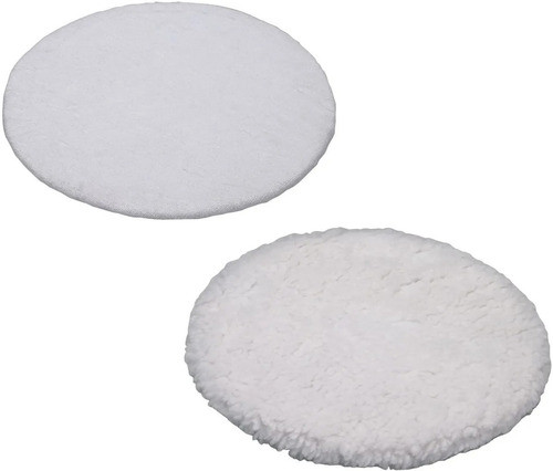 2 Paños Bonete Lana Para Lustradoras Pulidora 255mm 10 PuLG 0