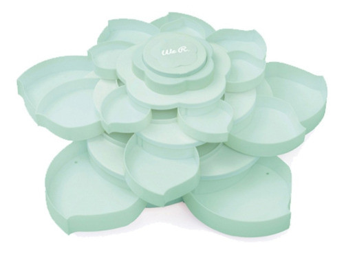 Flor Caja Menta Para Scrap Con 16 Reparticiones We R 660491 0