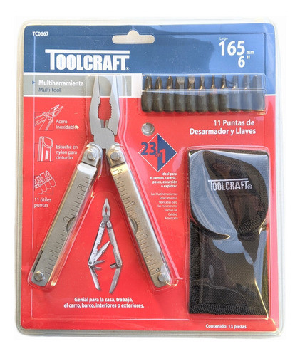 Pinza Herramienta Multifunción 23 En 1 Toolcraft 0
