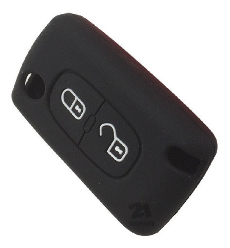 Funda Silicona Carcasa Llave Peugeot Flip 2 Botones 0