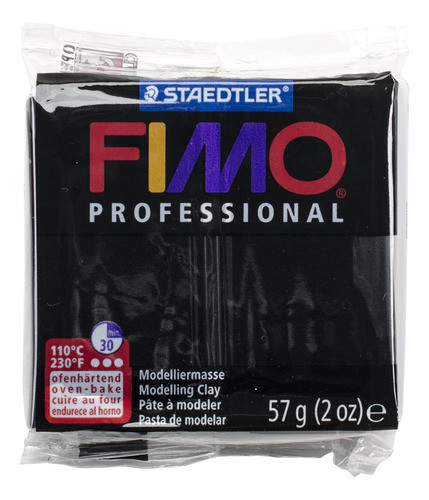 Staedtler Fimo Profesional Arcilla Polimerica Suave, Negr0 0