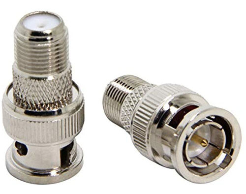 Conector F A Bnc, Paquete De 2 Rfadapter Bnc Macho A F Hembr 0