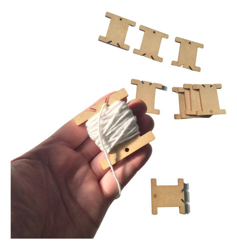 Bobina Fibrofacil Mdf Organizador Cintas Hilos Lana Pack 100 0