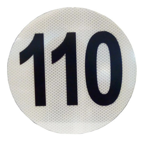 Circulo De Velocidad Máxima - Reflectivo - Con Numero 110 0