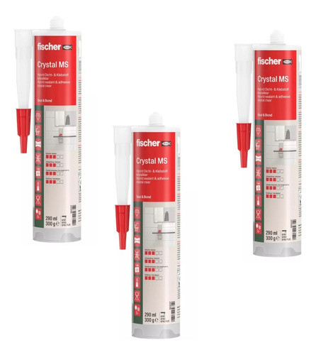 Sellador Fischer Ms Express Transparente Cristal- Fenomenal! 0