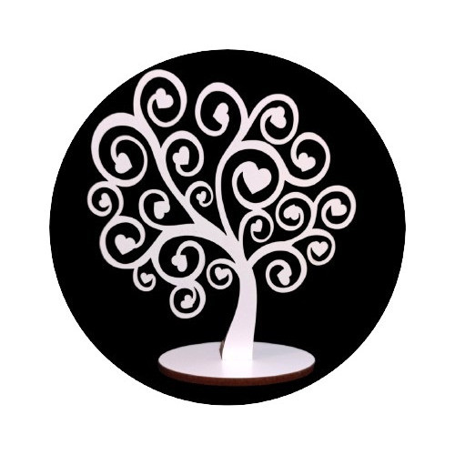 Combo 15 Centros De Mesa Chica Arbol Calada Flores Mdf Plus 0