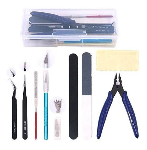 Swpeet 9pcs Profesional Gundam Modeler Herramientas Basicas 0