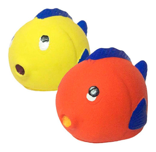 Juguete Sonoro Chifle Mascotas Mordible Pescadito Glup 0