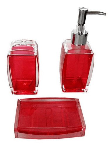 Jabonera Porta Cepillo Dispenser Baño Rubi Decorinter 0
