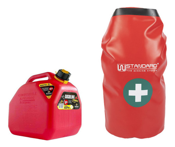 Botiquin Estanco Rojo + Bidon 10l Rojo 0