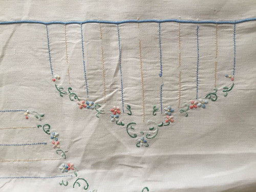 Lote Antigua Sabanas Bordada Con Funda P/bebé .leer 0