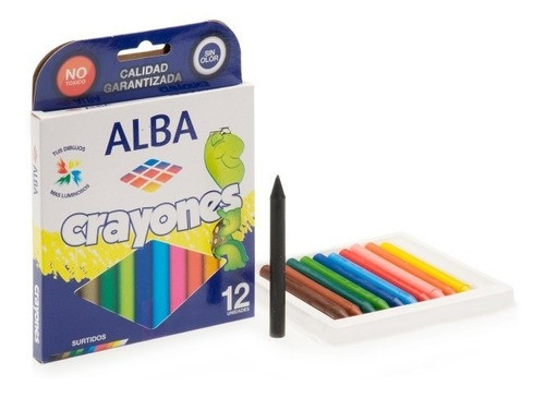 Crayon Escolar Alba X12 Colores 0