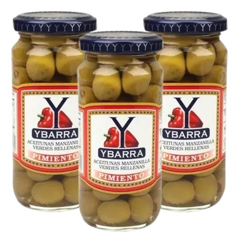 Aceitunas Rellenas Con Pimientos Ybarra 240 Gr. Pack X3 0