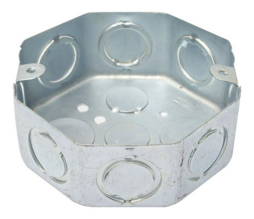 Caja Octagonal Chica Metal Normalizada 9 De Julio Pack 30u 0