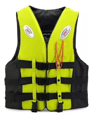 Chaleco Salvavidas Xxl Amariilo Ajustable Largo 62 Cm 0