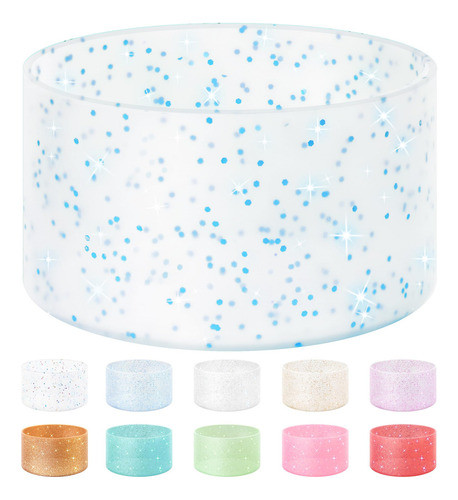 Funda Para Vaso Termico Stanley Silicona Transp  Sequin Blue 0