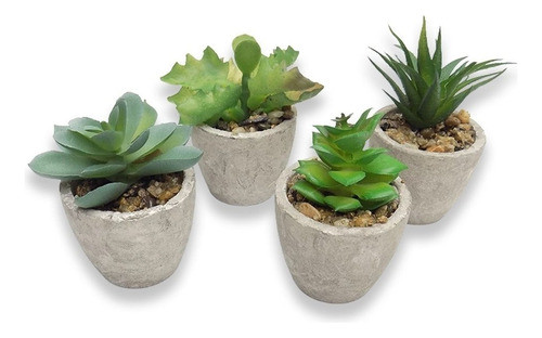 Planta Artificial Suculenta Decorativa D12cm Surtido 0