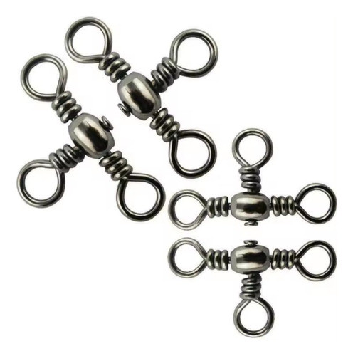 Destorcedor Triple En T Para Lines Pesca #5 X 50 Unidades 0