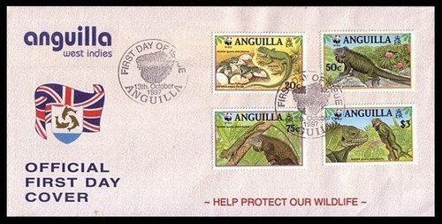 Fauna - Wwf - Anguilla - Sobre 1° Día (local) 0