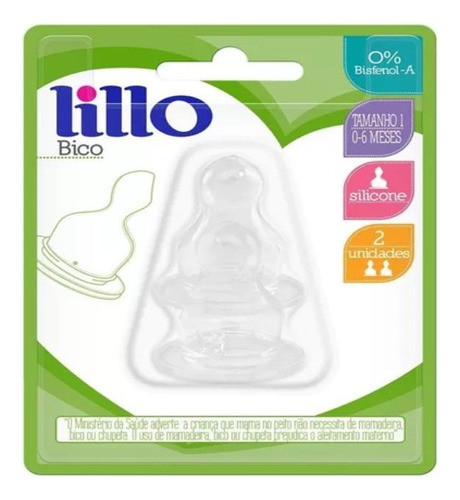 Tetina Lillo Silicona 0-6 Meses 2 Unidades 0