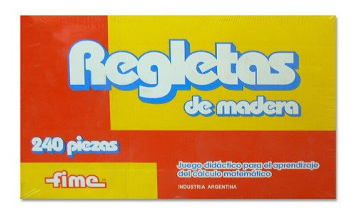 Regletas De Madera Fime 240 Piezas Aprendizaje Matematico 0
