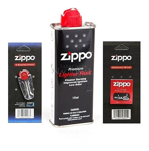 Pack Zippo, Fluido, Mecha, Piedras. Gran Canal. 0