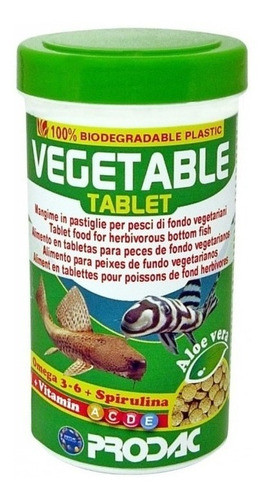 Alimento Peces Fondo Prodac Vegetable Hervíboros 50ml 30gr 0