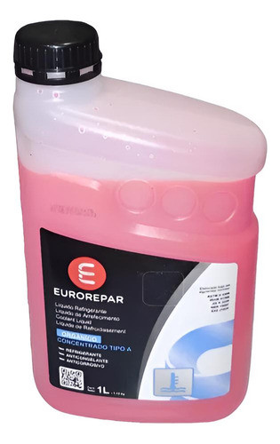 Liquido Eurorepar Refrigerante Rojo 1 Lt Organico Fiat 0