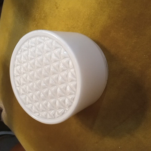 Tulipa De Opalina Blanca A Rosca Redonda Cilindro 0