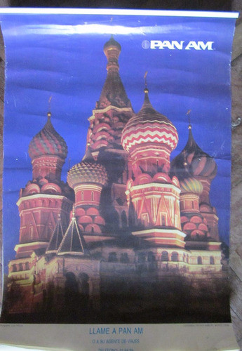 Antiguo Almanaque De Pared Pan Am Aerolinea 1989 0