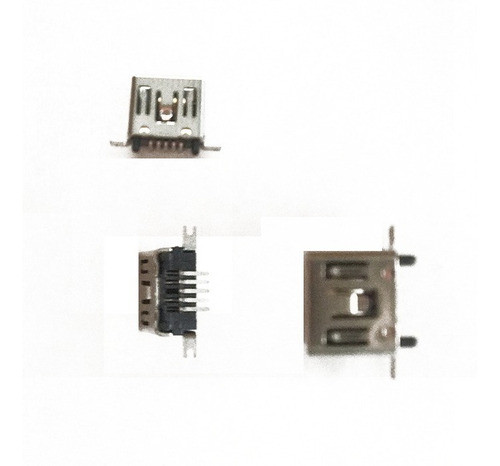 Ficha Mini Usb 5 Pines Hembra Repuesto Gps Tipo B X 10 0