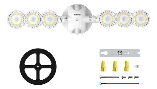 Luz De Inundación Led Sansi Al Aire Libre, Luz De Seguridad 0