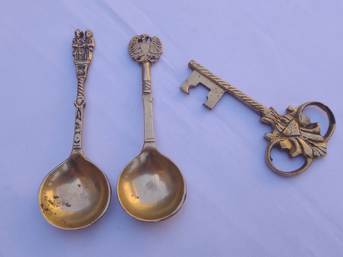 Adorno Bronce Cucharas Llave  Precio X 3 0
