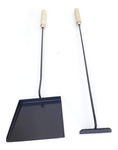 Kit Asador Pala Y Atizador Super Grueso Mango Torneado 0