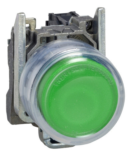 Pulsador Metal. D. 22 Verde C/capuchon Ip66 1na Schneider 0