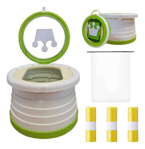 Inodoro Portátil Para Niños Viaja En Bolsa Adecuado Para Aca 0
